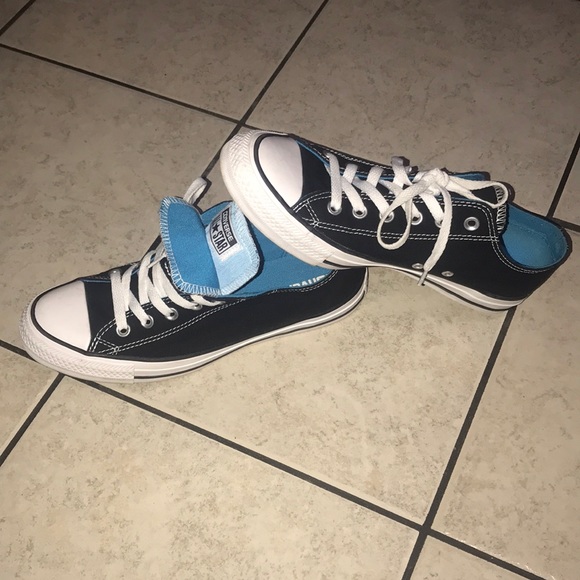 Black and Blue Converse - Picture 5 of 8